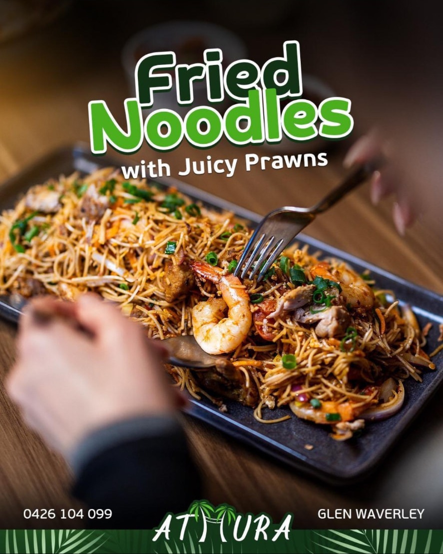 Fried Noodles with Juicy Prawns