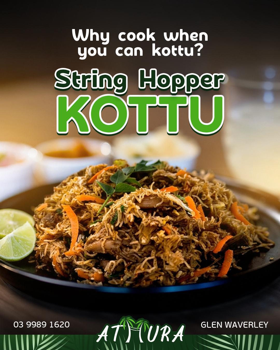 ATHURA string hopper kottu catering dish